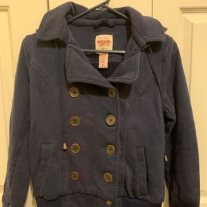 Target Mossimo Sweatshirt Jacket, Navy- Size M